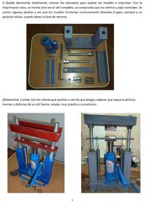 Prensa hidráulica para recortar minerales