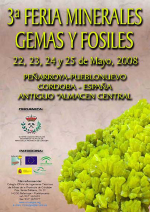 Federación Española de Mineralogía. Carteles antiguos de ferias y eventos