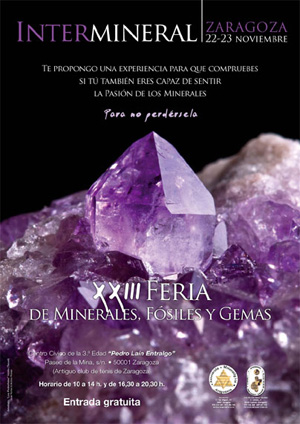 Federación Española de Mineralogía. Carteles antiguos de ferias y eventos