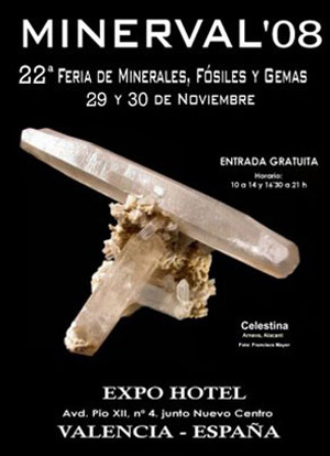 Federación Española de Mineralogía. Carteles antiguos de ferias y eventos