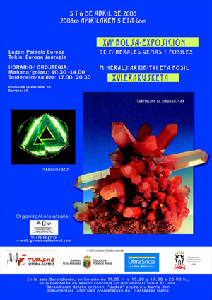 Federación Española de Mineralogía. Carteles antiguos de ferias y eventos