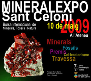 Federación Española de Mineralogía. Carteles antiguos de ferias y eventos