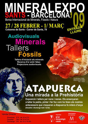 Federación Española de Mineralogía. Carteles antiguos de ferias y eventos