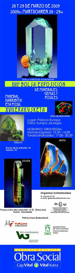 Federación Española de Mineralogía. Carteles antiguos de ferias y eventos