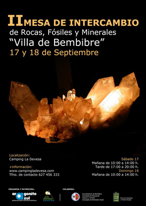 Federación Española de Mineralogía. Carteles antiguos de ferias y eventos