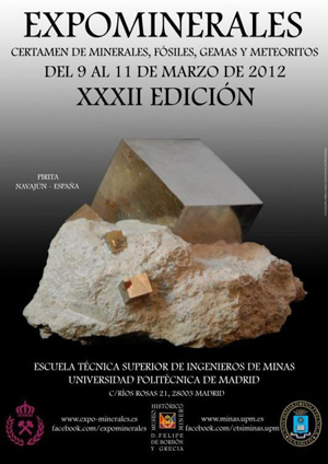 Federación Española de Mineralogía. Carteles antiguos de ferias y eventos