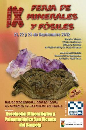 Federación Española de Mineralogía. Carteles antiguos de ferias y eventos