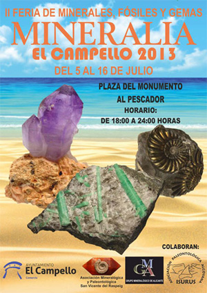Federación Española de Mineralogía. Carteles antiguos de ferias y eventos