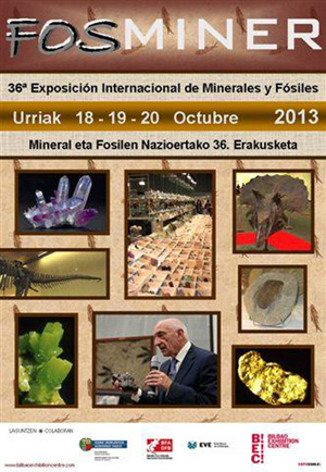 Federación Española de Mineralogía. Carteles antiguos de ferias y eventos