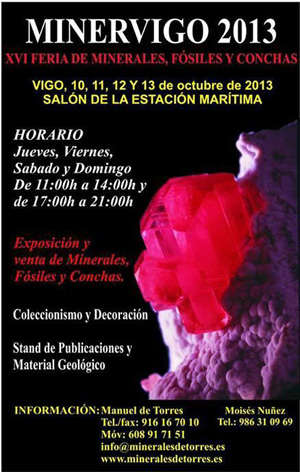 Federación Española de Mineralogía. Carteles antiguos de ferias y eventos
