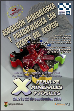 Federación Española de Mineralogía. Carteles antiguos de ferias y eventos