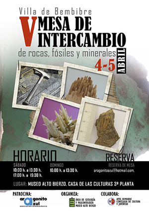 Federación Española de Mineralogía. Carteles antiguos de ferias y eventos