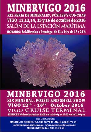 Federación Española de Mineralogía. Carteles antiguos de ferias y eventos