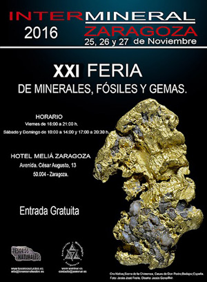 Federación Española de Mineralogía. Carteles antiguos de ferias y eventos