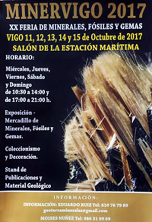 Federación Española de Mineralogía. Carteles antiguos de ferias y eventos