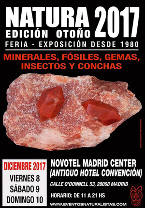 Federación Española de Mineralogía. Carteles antiguos de ferias y eventos
