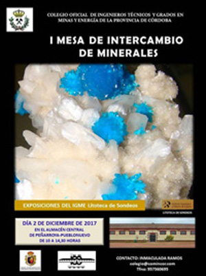 Federación Española de Mineralogía. Carteles antiguos de ferias y eventos