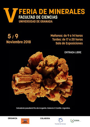 Federación Española de Mineralogía. Carteles antiguos de ferias y eventos