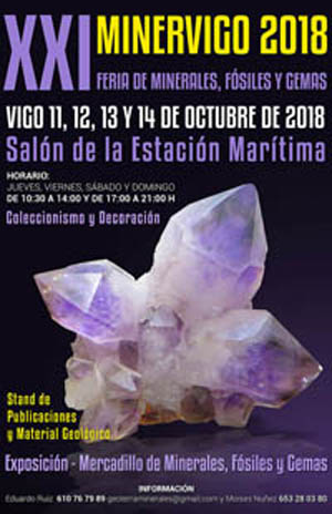 Federación Española de Mineralogía. Carteles antiguos de ferias y eventos