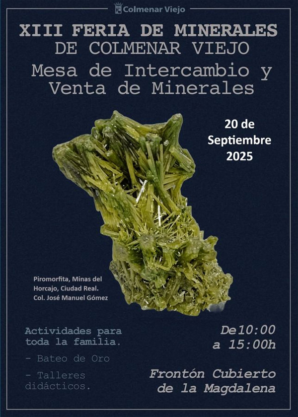  XIII  Feria de Minerales de Colmenar Viejo 