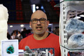 Stand de: David Martínez Naudo (KANEK FÓSILES Y MINERALES). XXVII Feria de Minerales y Fósiles