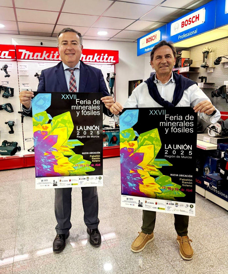 Tecsumaga. Patrocinador de la XXVII Feria de Minerales y Fósiles de la Union