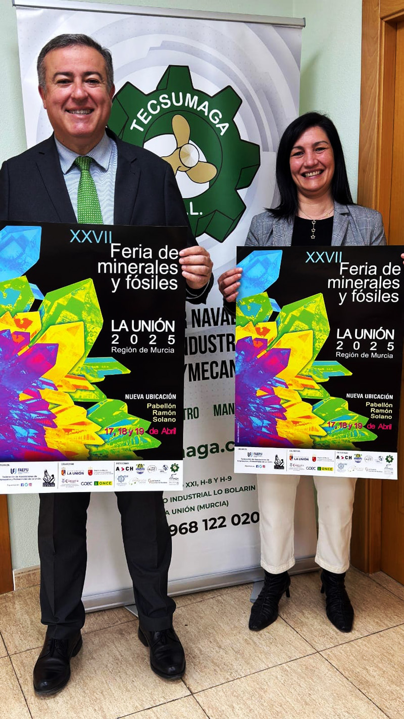 Tecsumaga. Patrocinador de la XXVII Feria de Minerales y Fósiles de la Union