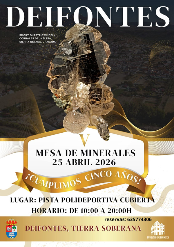 Mesa de Minerales de Deifontes. Granada